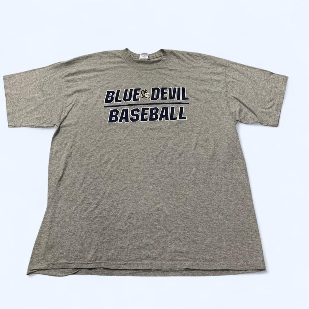 Blue Devil Baseball Gray T-Shirt 2XL